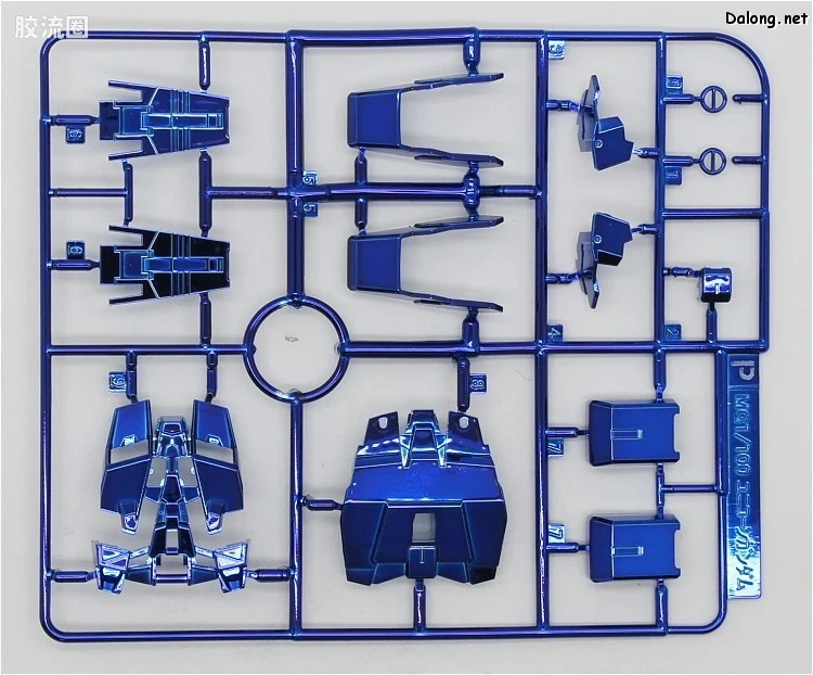 MG 彩色电镀版 独角兽高达钛合金配色(红绿骨架Ver.) - 图片